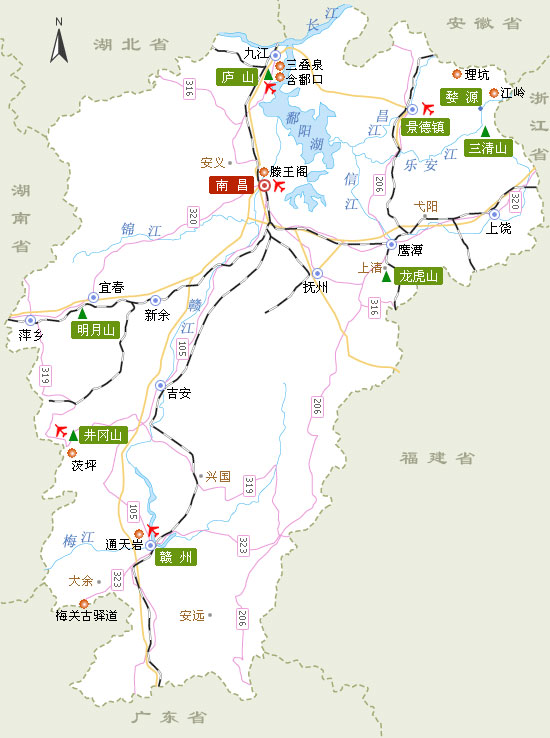 全国旅游路线地图高清